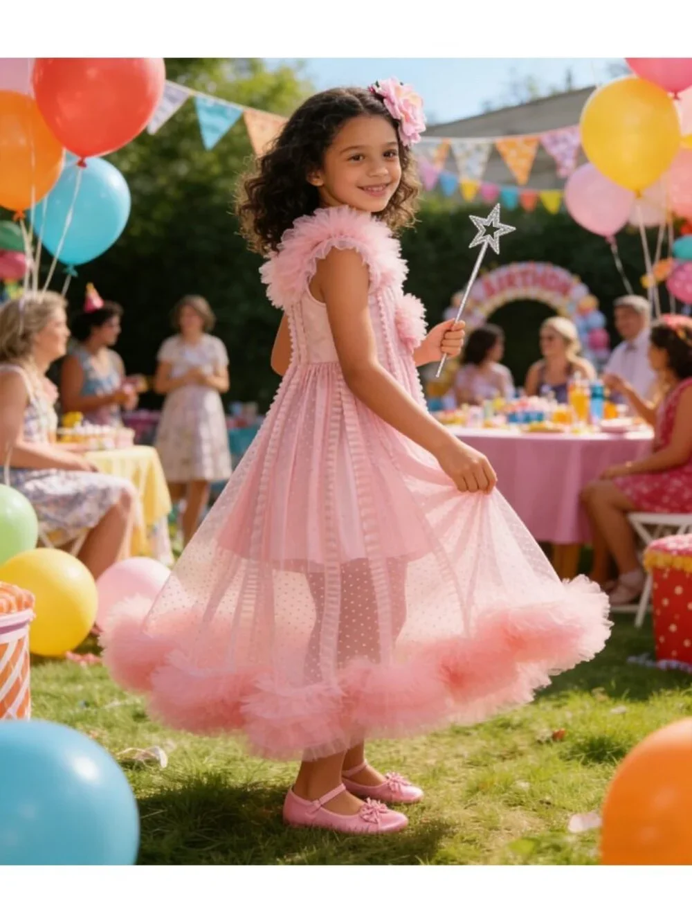 Girls Pink Witch Costume 2-Piece Set - Adorable Kids Halloween Outfit